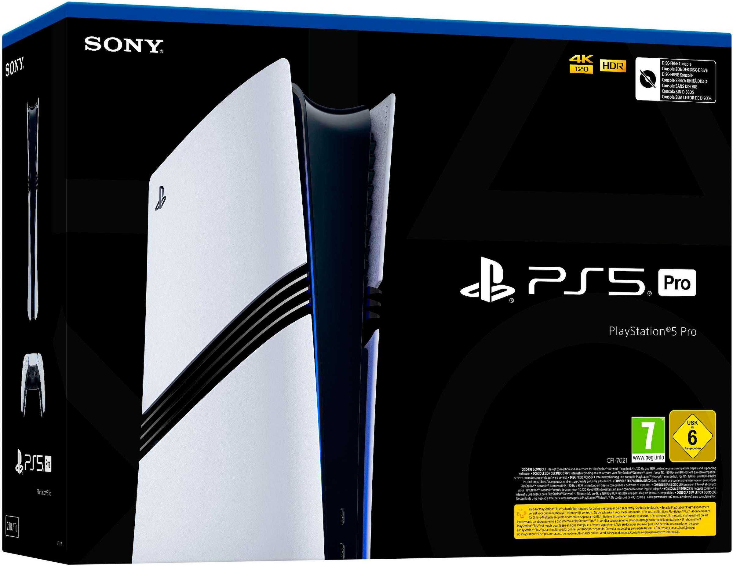 PlayStation 5 Konsolen-Set »PlayStation 5 Pro Konsole inkl. Disk-Laufwerk« 2 TB PlayStation 5 Pro Konsole inkl. Disk-Laufwerk