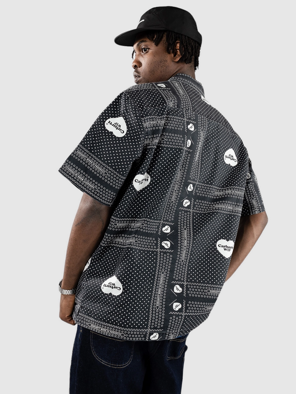 Carhartt WIP Heart Bandana Shirt heart bandana print/bl