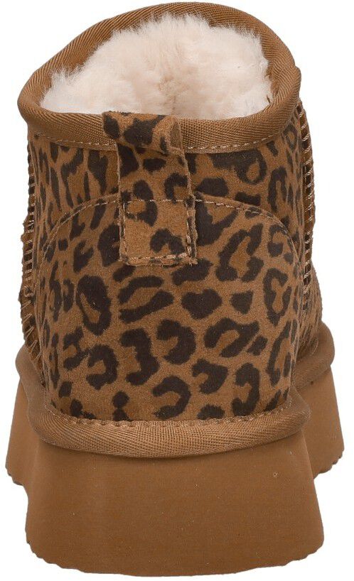 Shoecolate Enkellaarsjes Plat cognac