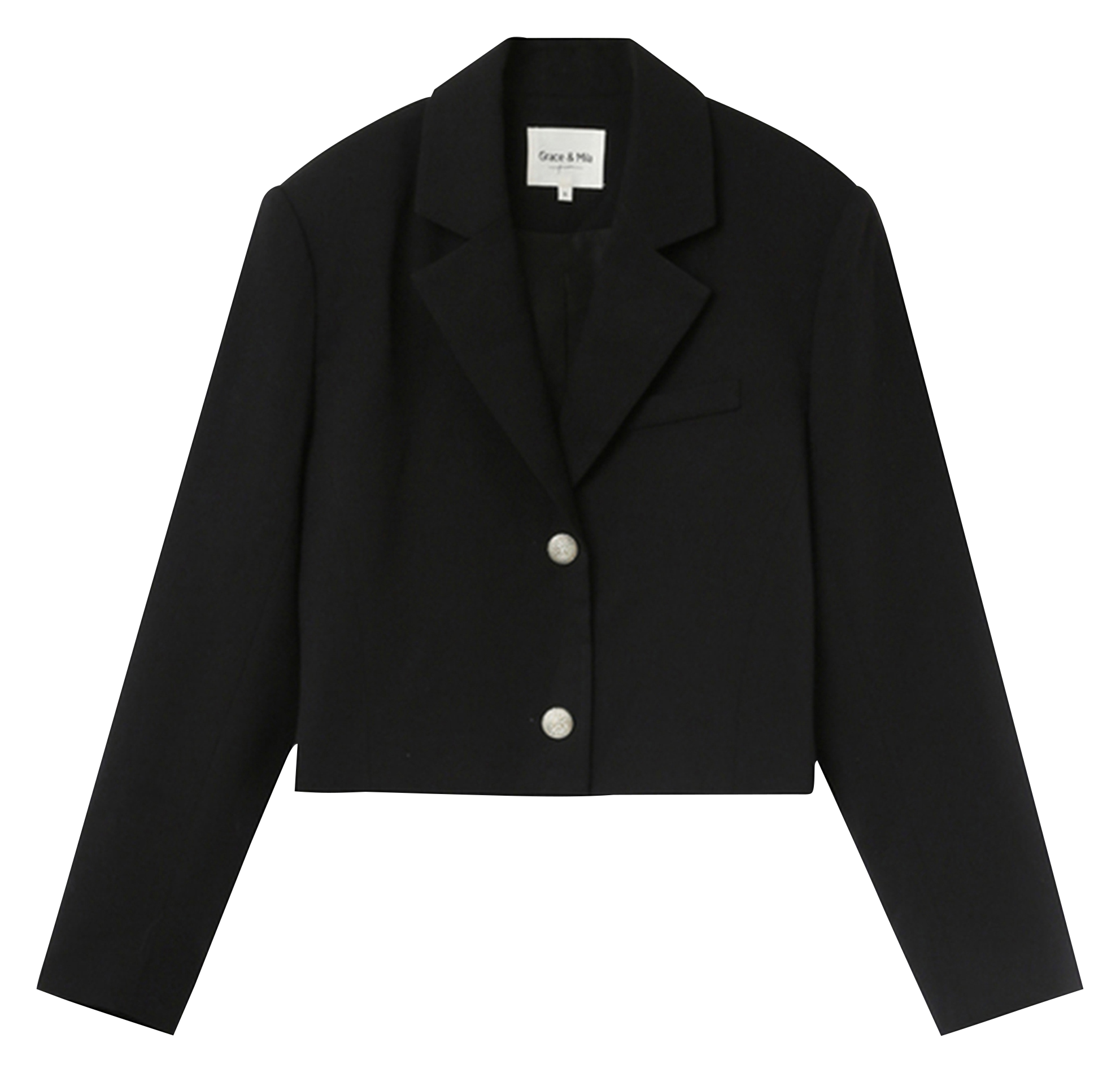 OTTO - Blazer droit col tailleur | Noir