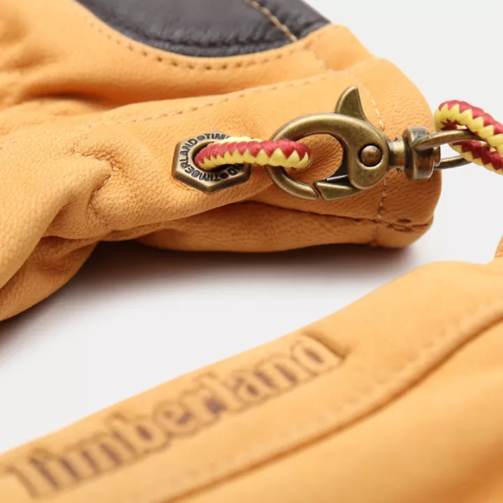 Gants en cuir Winter Hill pour écrans tactiles pour homme en jaune