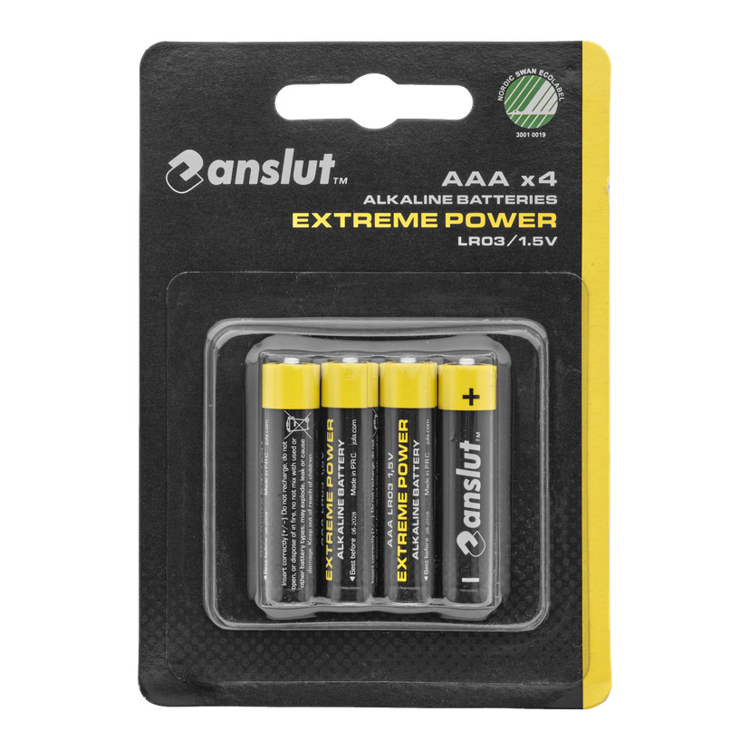 AAA-batterier 4-pk