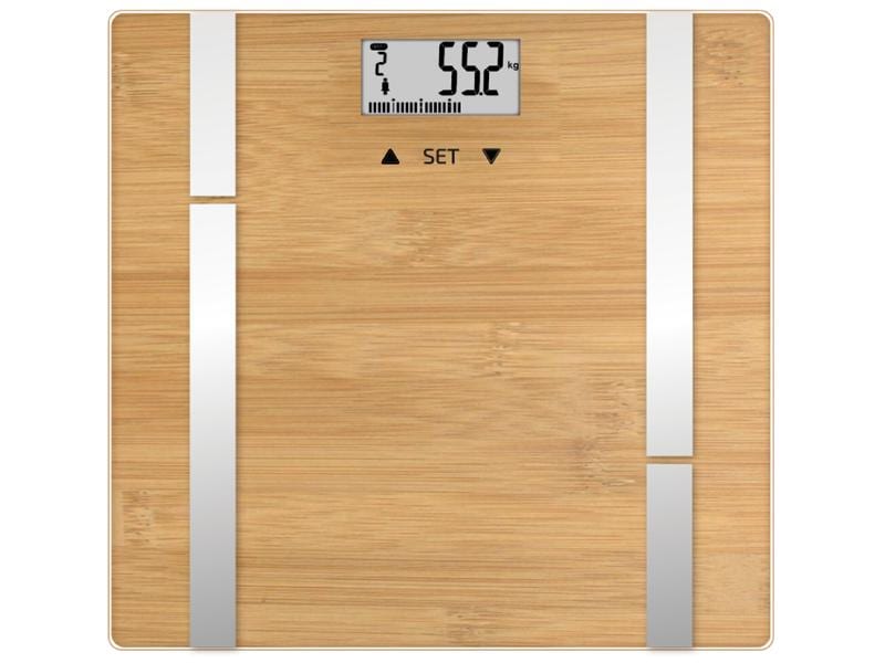 Terraillon Körperanalysewaage Bamboo Fit Braun Diagnosewaage