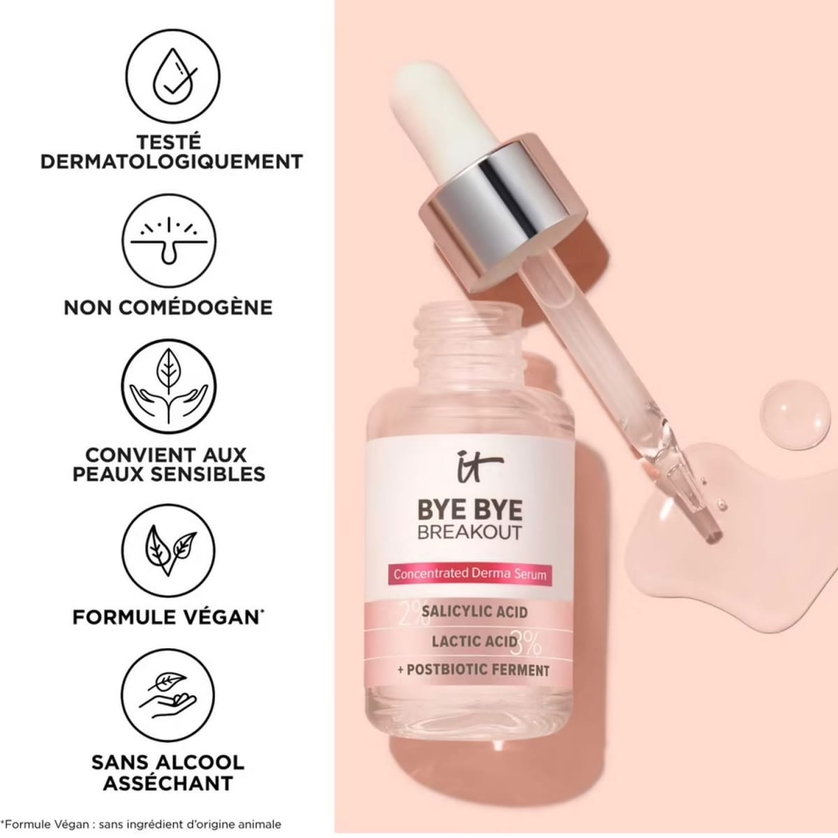 It Cosmetics Bye Bye Breakout Sérum anti-acné à l'acide salicylique