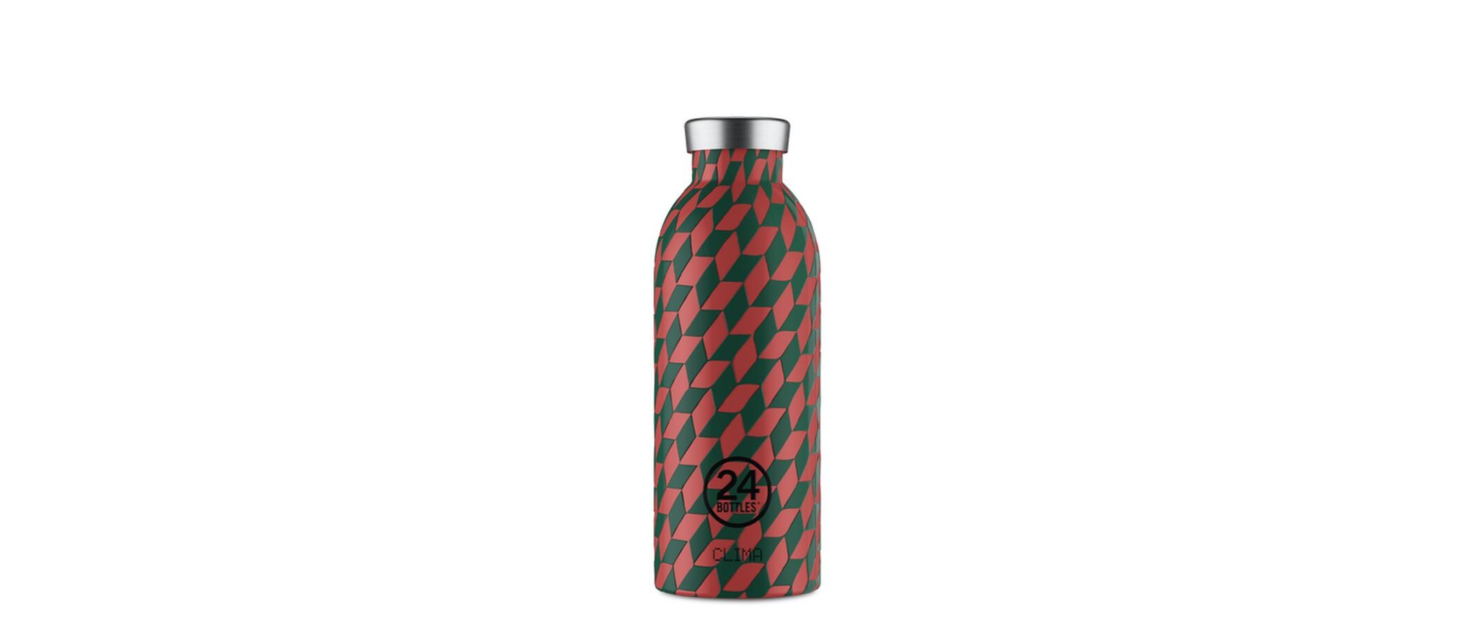 Thermosflasche Clima 500 ml, Groovy RedIsolierflasche mit doppelwandiger Edelstahlisolation