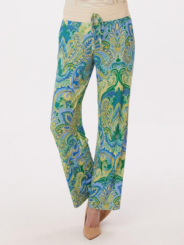 Palazzohose mit Paisleyprint