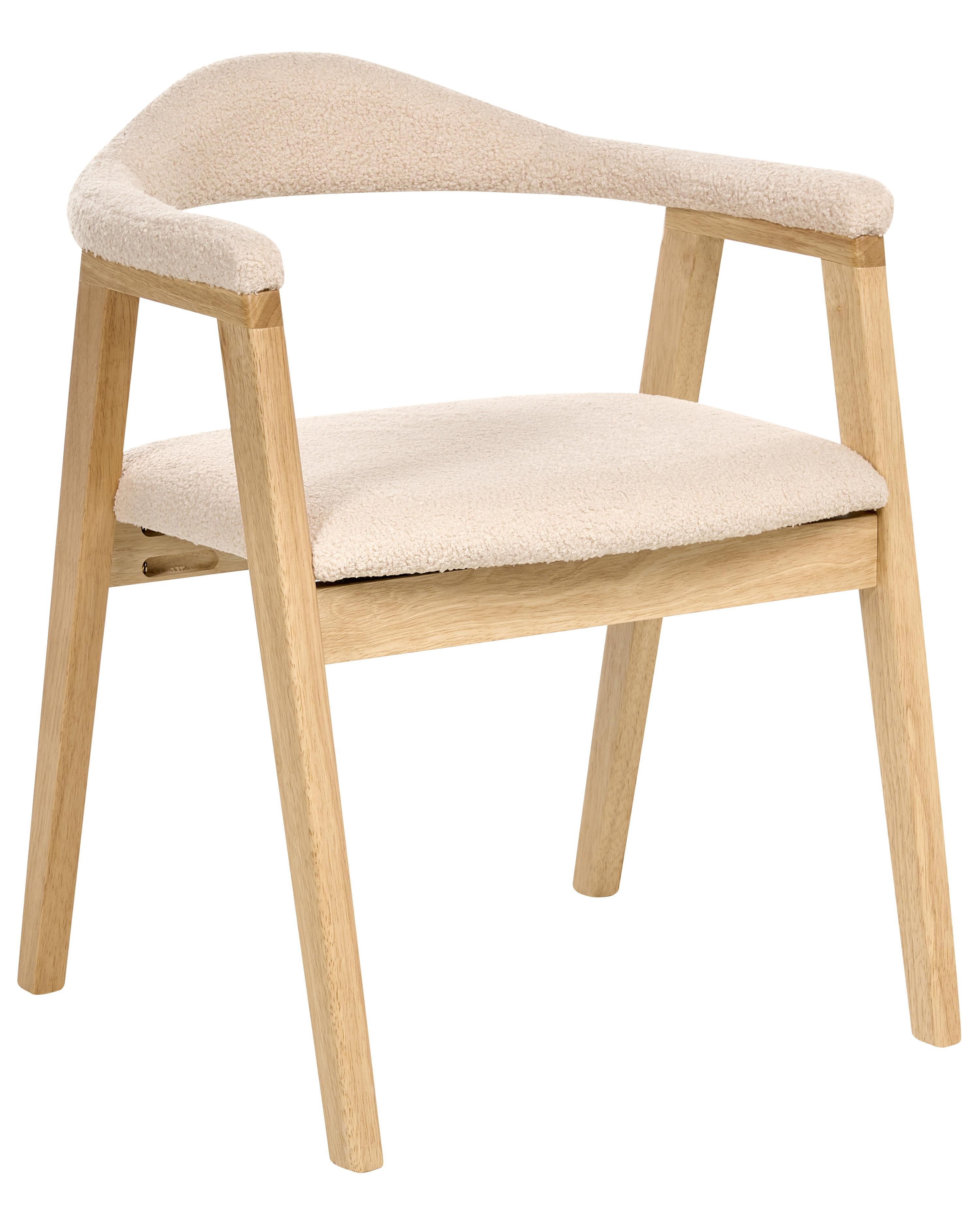Set van 2 eetkamerstoelen ONECO Hout Lichtbruin