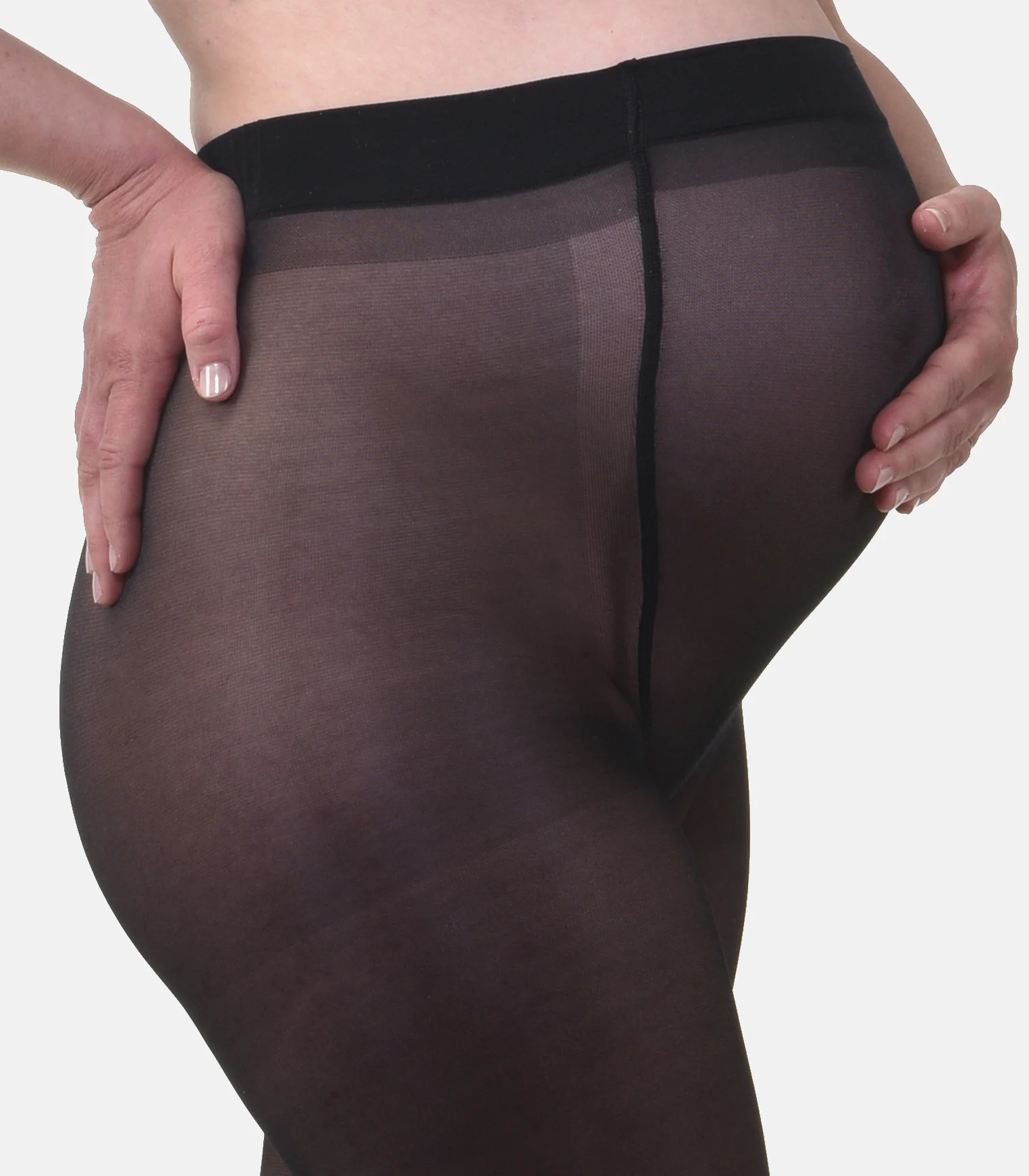 Duo Pack Collants de grossesse transparant magique 40den | Noir