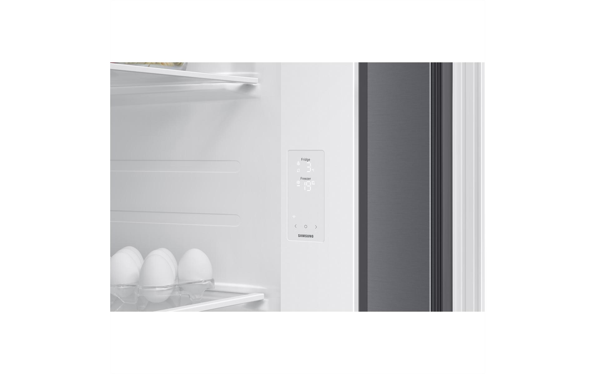 Foodcenter RS70F65QETWS Grau<br>Side by Side Kühl- und Gefrierteil