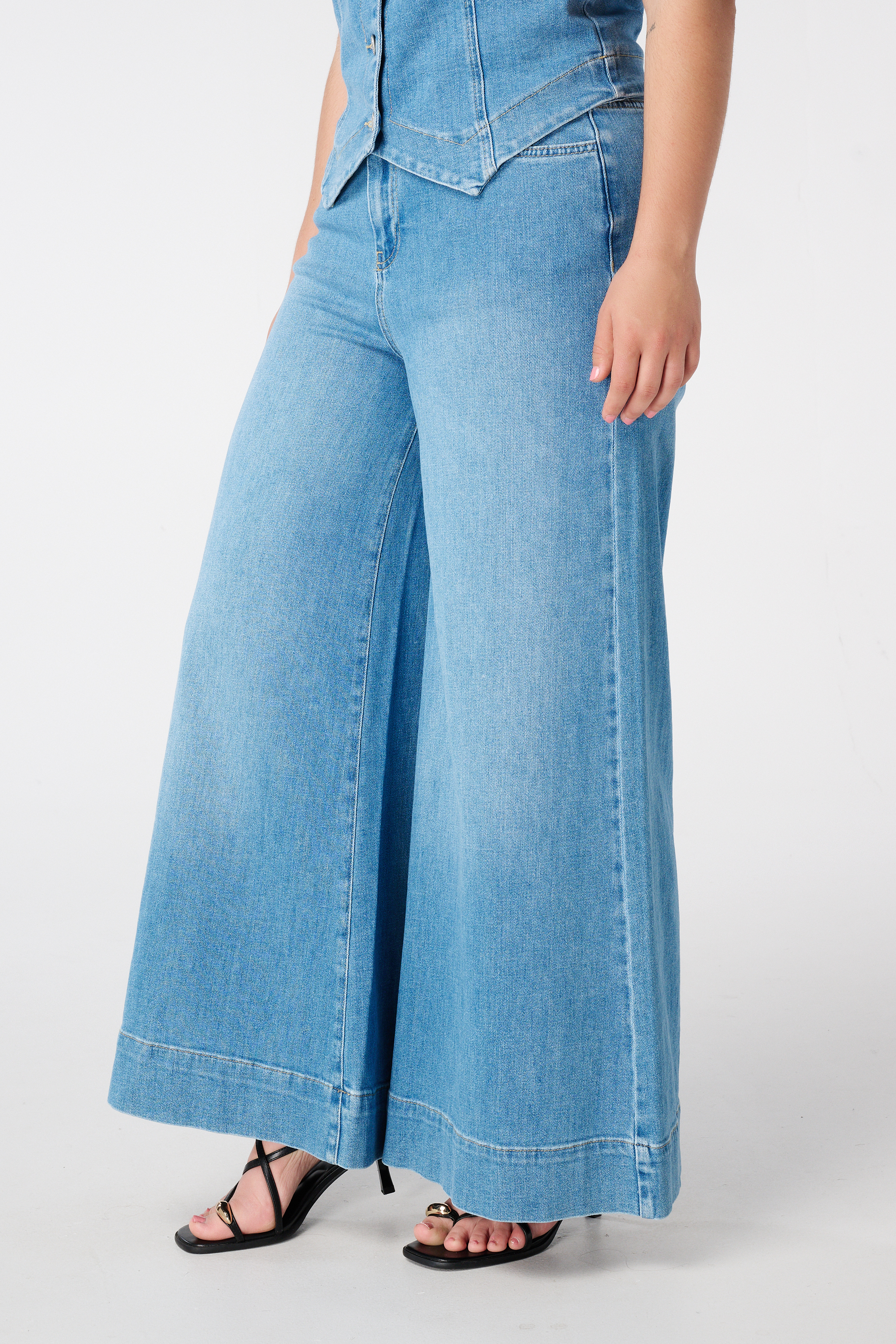 Wijde jeans - 30 inch lengte Stonewash Denim