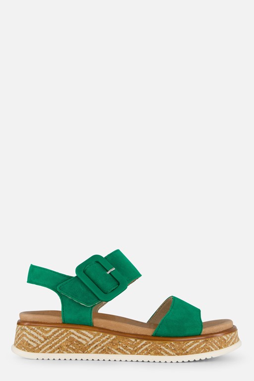 Rieker Sandalen groen Nubuck
