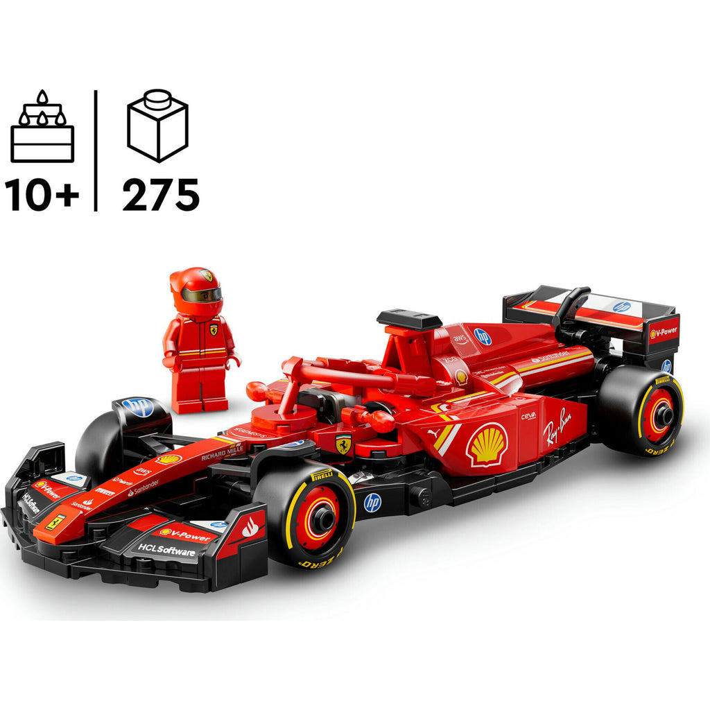 Carro De Corrida Ferrari Sf-24 F1 Lego