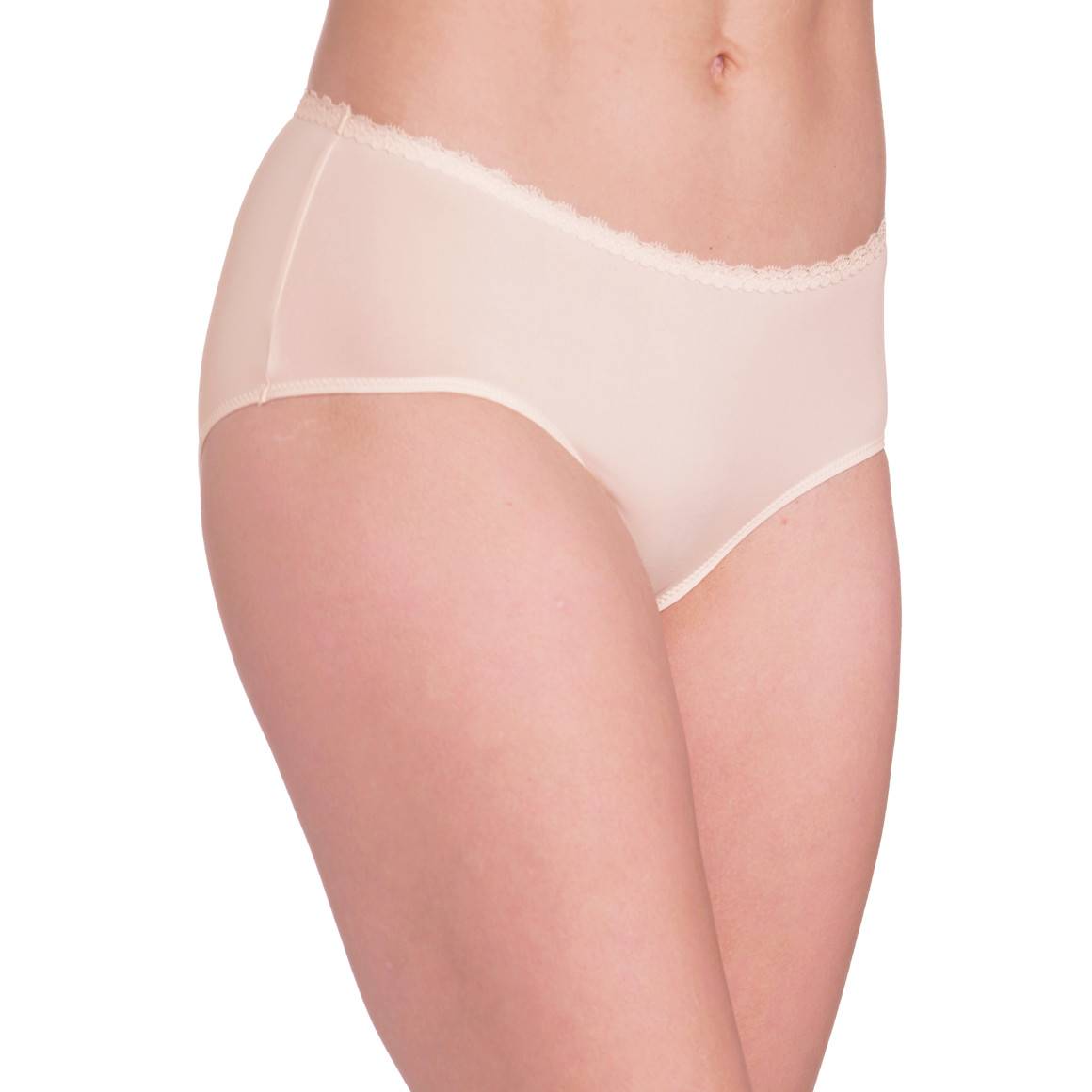 Gina Benotti 5 Damen Pantys mit Spitze dunkelblau / rot / rosa
