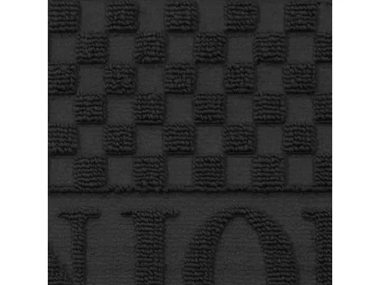 Tapis d'entrée demi-lune - 45 x 75 cm - Bonjour - Noir