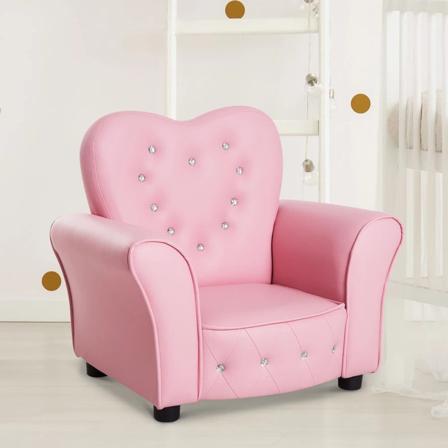 HOMCOM Kindersessel Prinzessin rosa