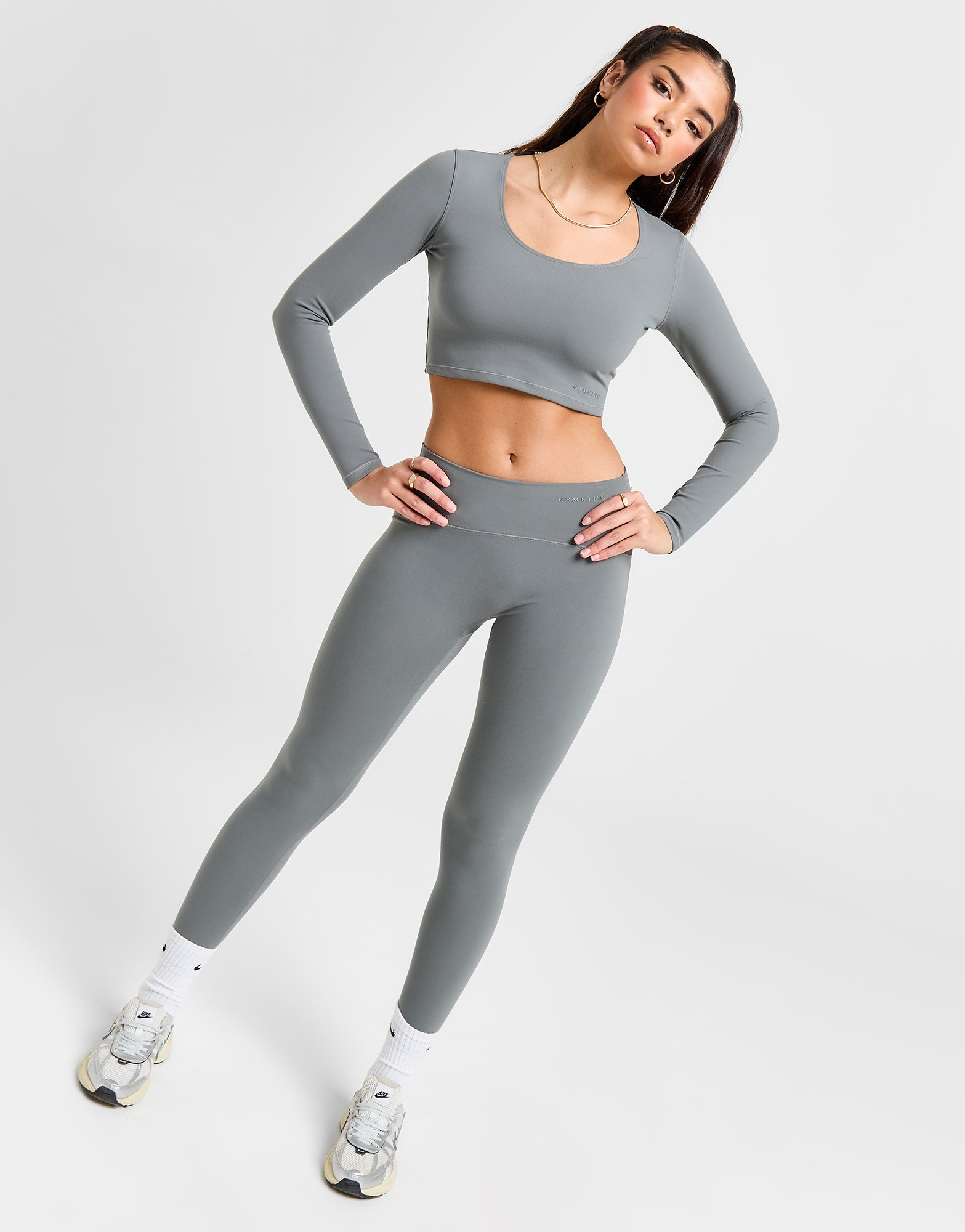 Gym King Haut Manches Longues Peach Luxe Femme