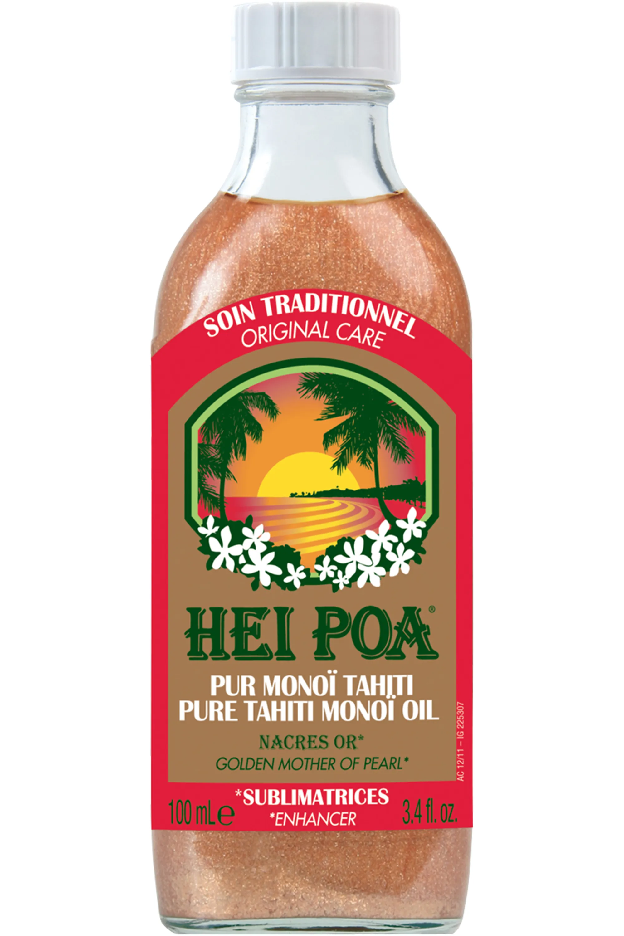 Hei Poa Pur Monoï Nacres Or-100 ml