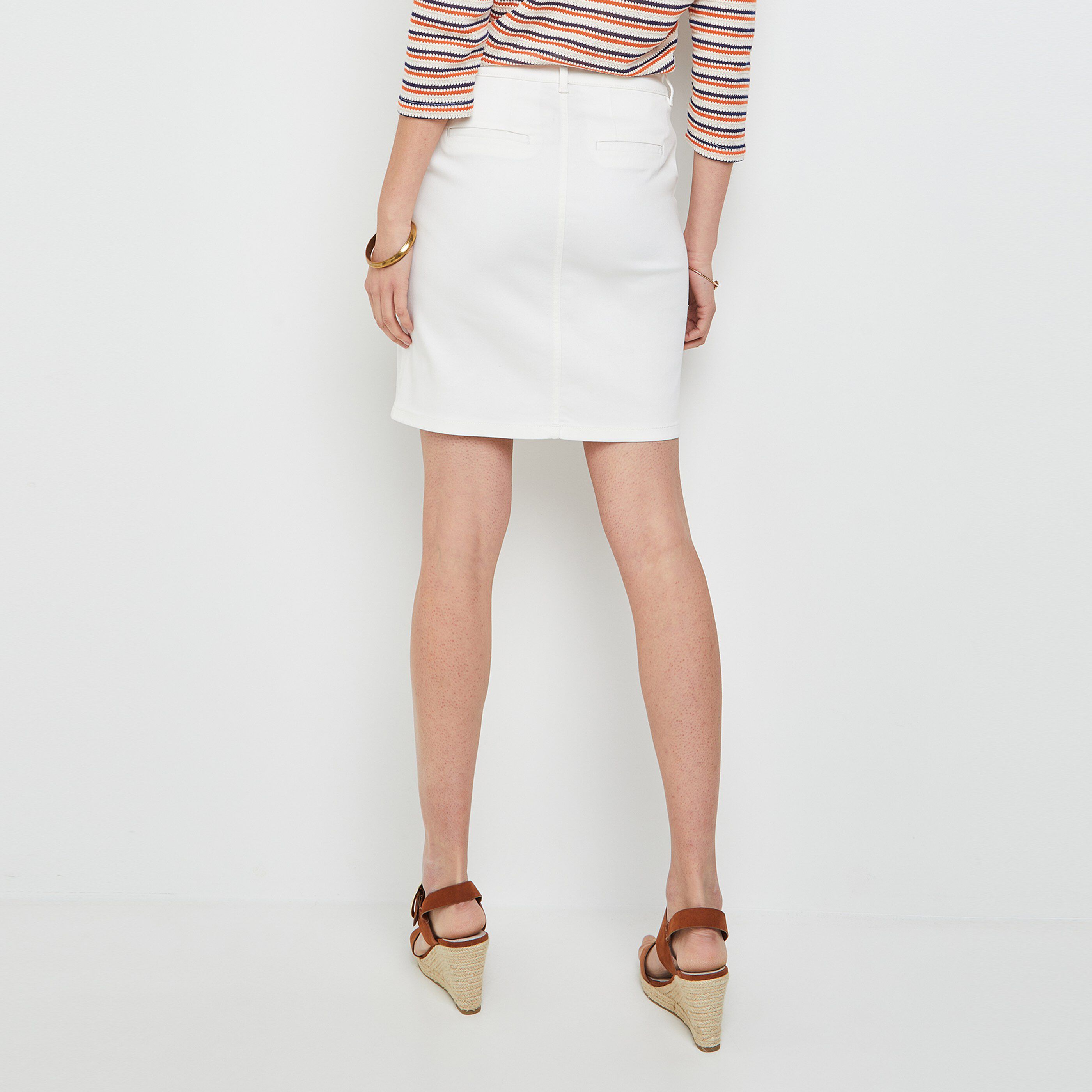 Jupe en toile femme - BLANC