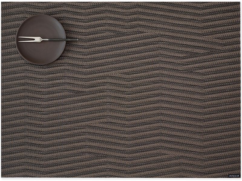Chilewich Tischset Dune, 36 cm x 48 cm, Raisin Platzset