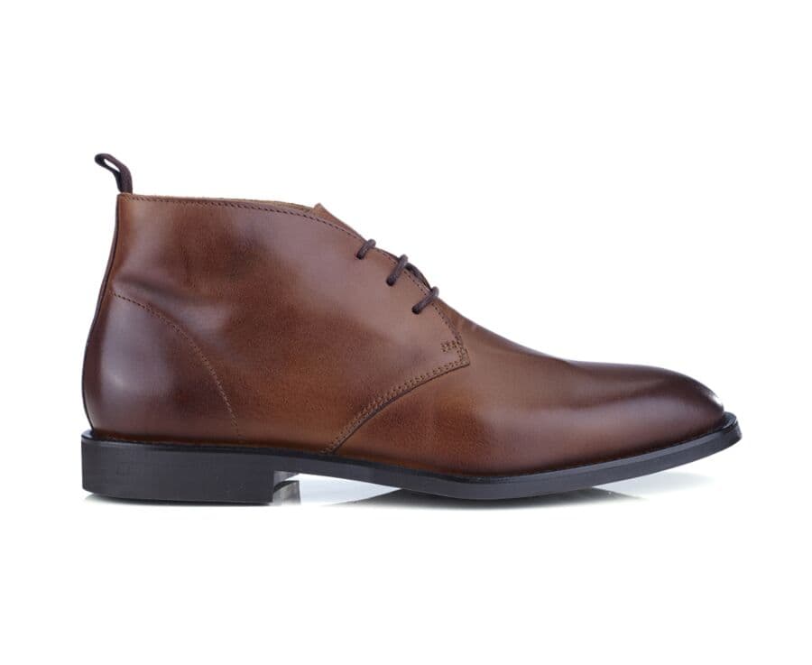 Low boots homme Cognac patiné - WALTON II GOMME CITY