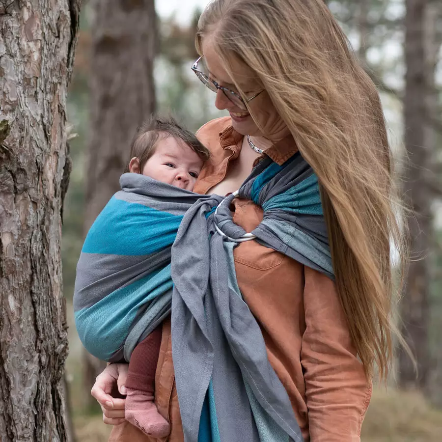 Hoppediz Babytragetuch Ring-Sling Brighton