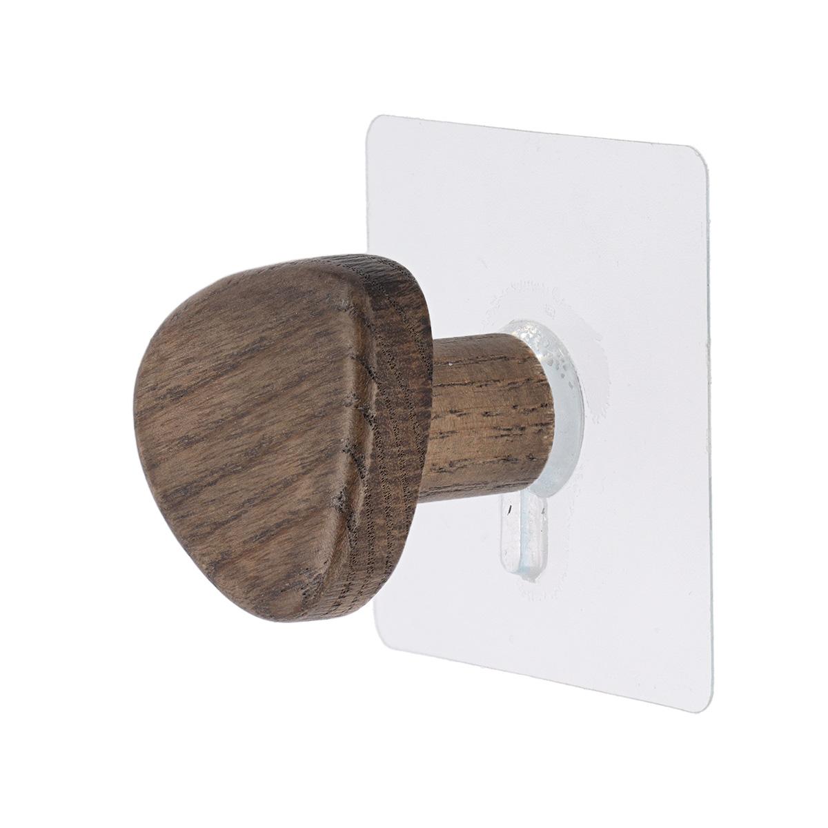 PATERE BOIS FORME GALET PETIT MODELE MARRON