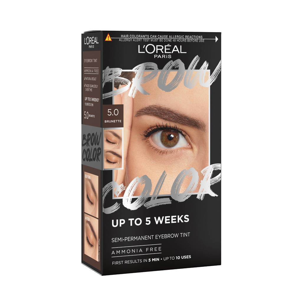 Uitmuntend.Brow Color wenkbrauwverf - 5.0 Brunette - 30 ml