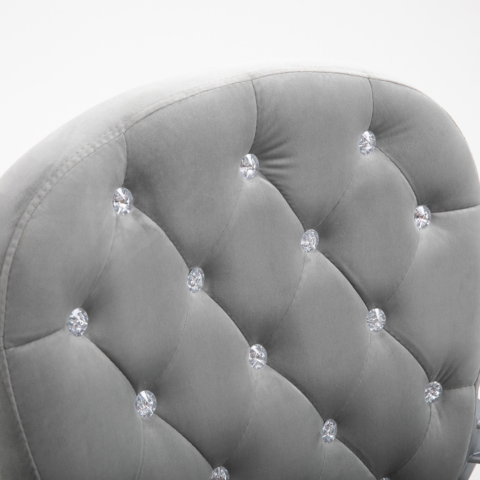 HOMCOM Drehstuhl im eleganten Design grau 60,5 x 59,5 x 95-105 cm (BxTxH)
