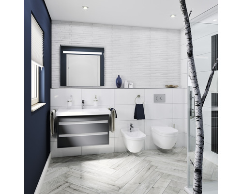 DURAVIT Ketho wastafelmeubel, BxHxD 80 x 48 x 45,5 cm, frontkleur grafiet mat, KT664704949