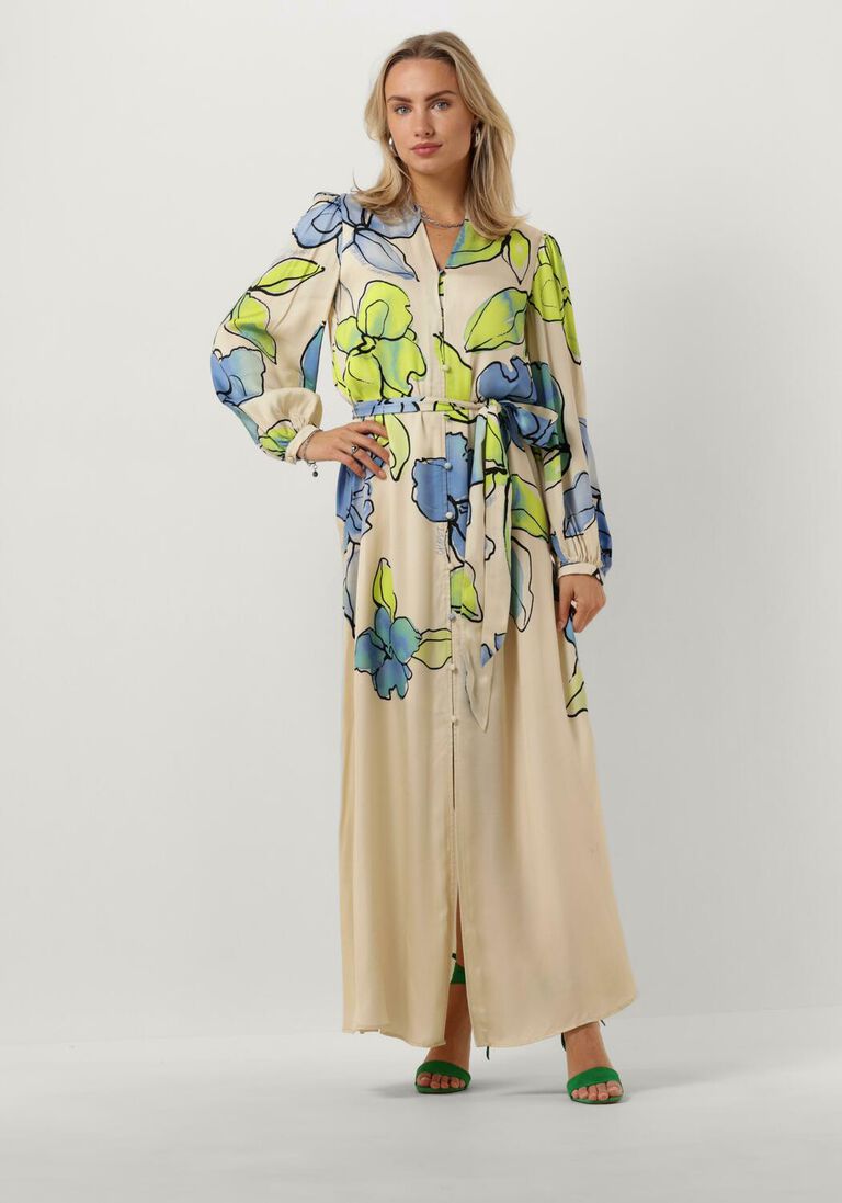 FABIENNE CHAPOT ecru fabienne chapot maxi jurk erina dress