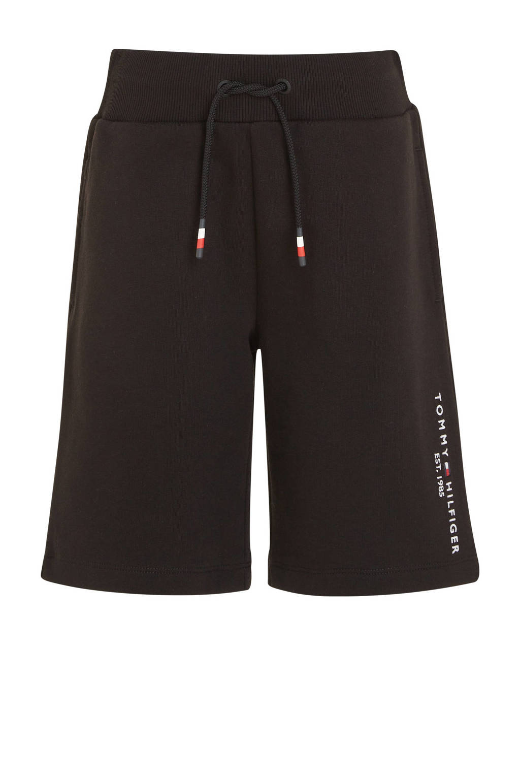 Tommy Hilfiger regular fit sweatshort zwart