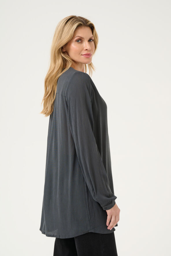 Kaffe Amber V-Neck Tunic Black oyster