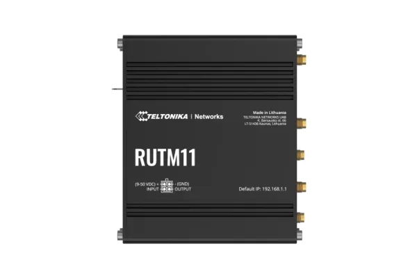 Teltonika RUTM11 - Trådløs router - WWAN 4-port switch - 1GbE, PPP - Wi-Fi 5 - Dual Band - 3G, 4G - DIN monterbar på skinne, væg-monterbar, overflademonterbar