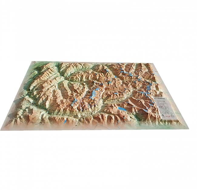 3D MAP - RELIEF VANOISE 61X41