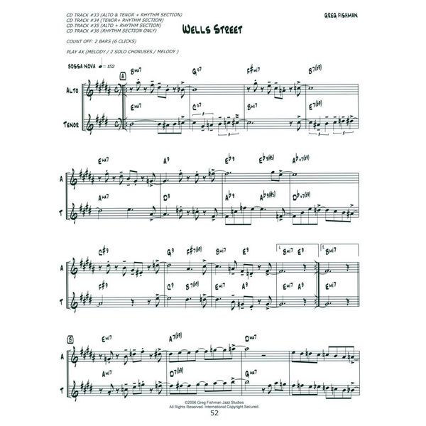 Greg Fishman Jazz Jazz Saxophone Duets 1