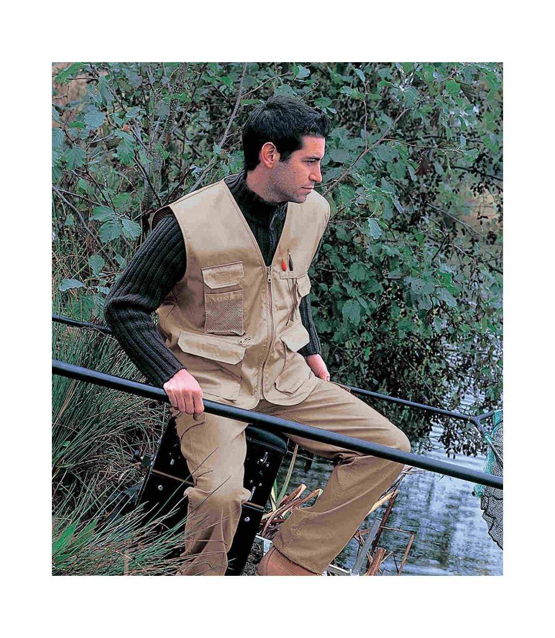 Result Safari - Veste sans manches - Homme (Beige) - UTBC927