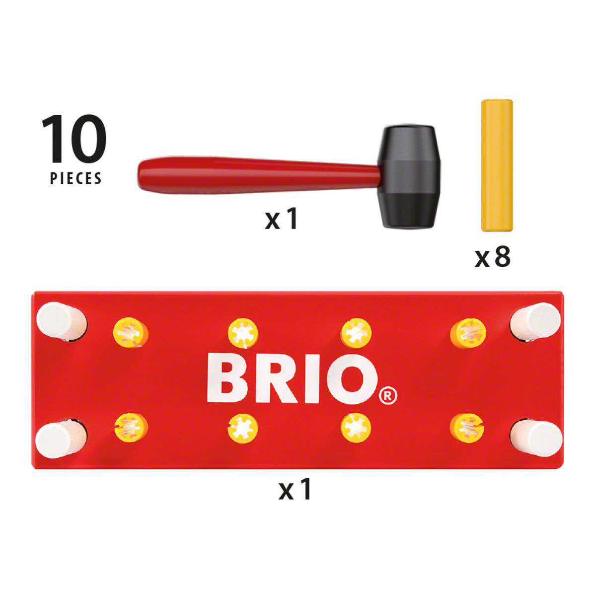 BRIO Spiel Rote Klopfbank