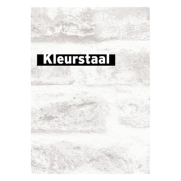 Behangstaal vliesbehang Stenen wit 101801