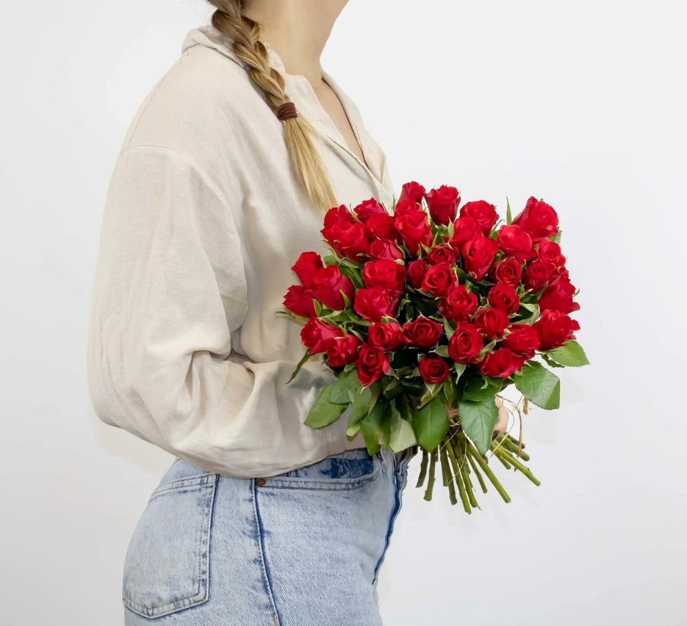 Bouquet de roses rouges