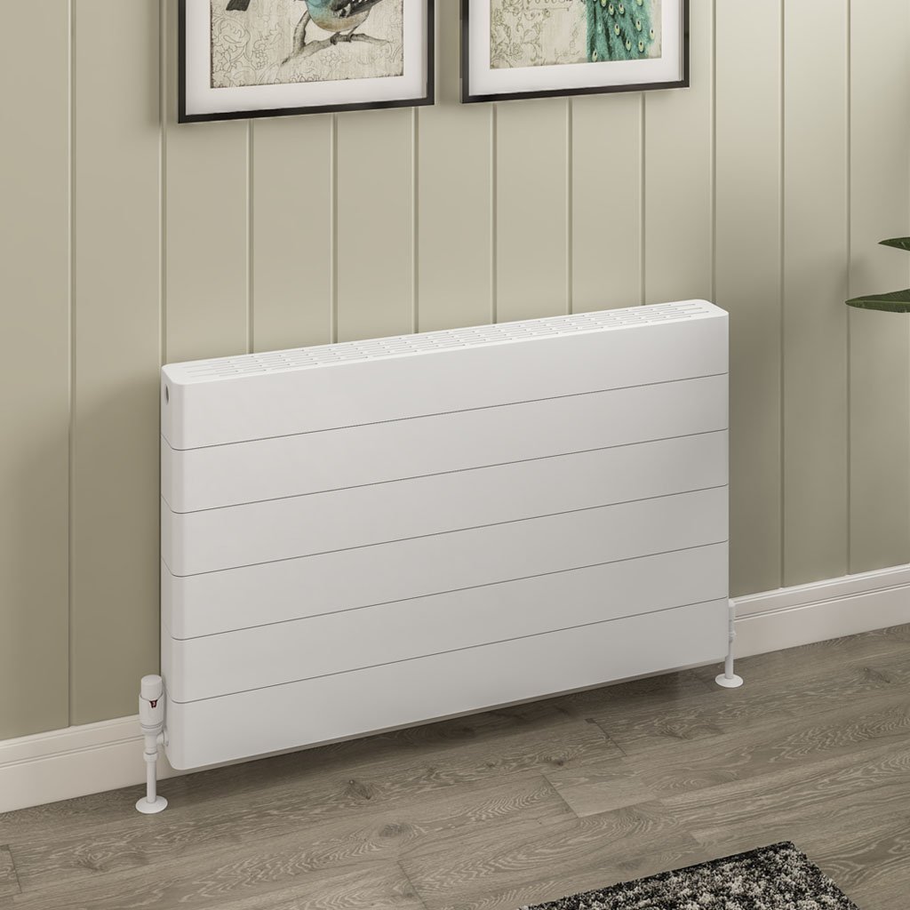 Eastbrook Keynsham paneelradiator met streep 100x60cm 1971W wit glans