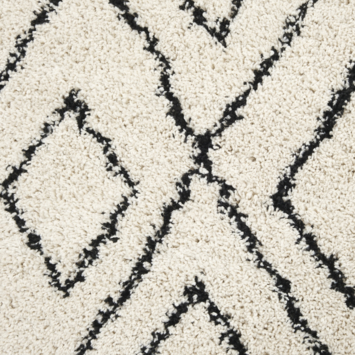 Vloerkleed Varamin Ruit Creme/Zwart 160x230 cm