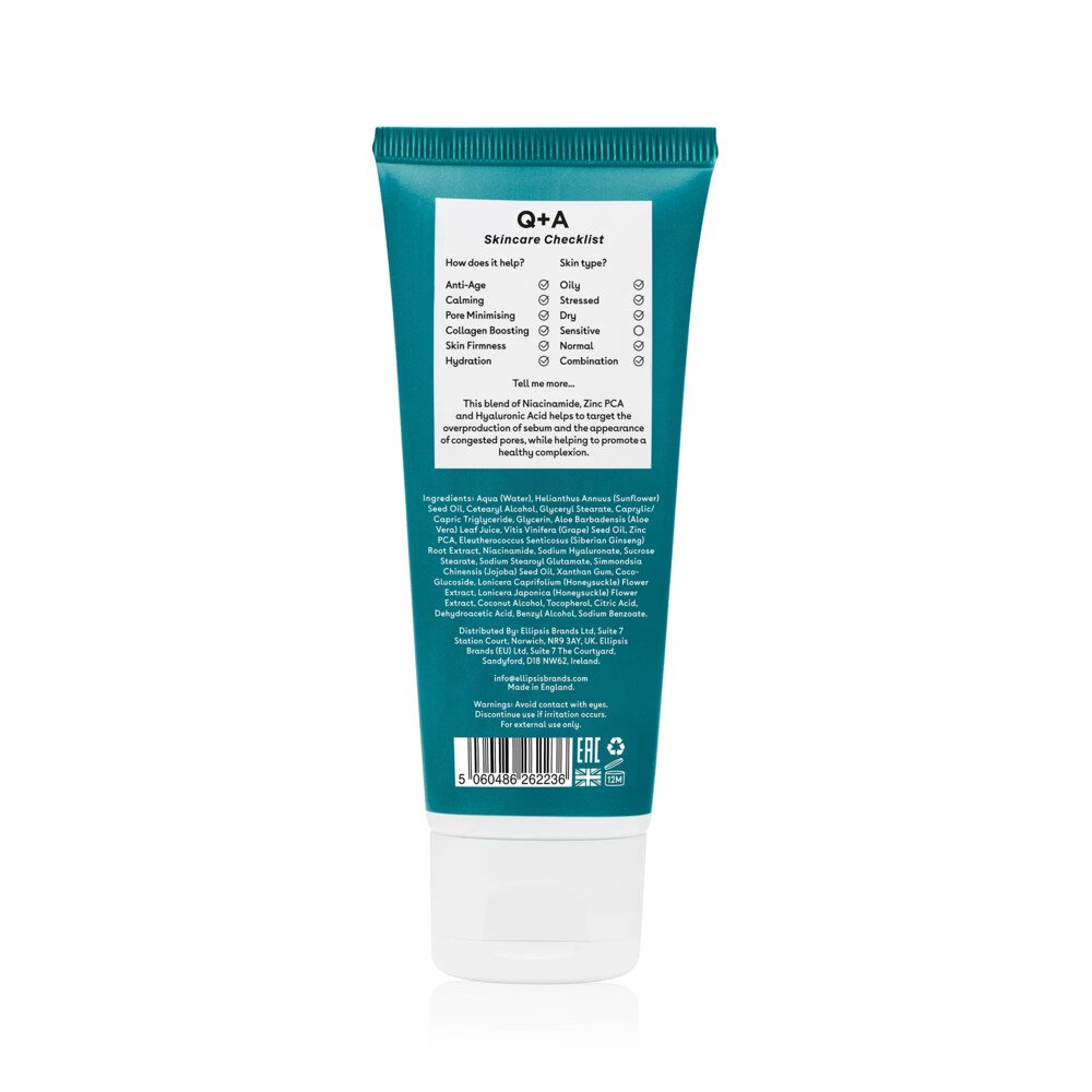 Q+A Zinc PCA Daily Moisturiser75 ml