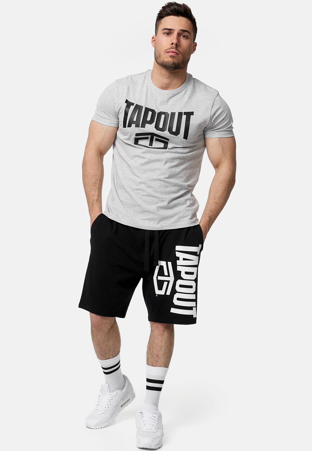 Tapout Herren Shorts normale Passform ACTIVE BASIC SHORTS