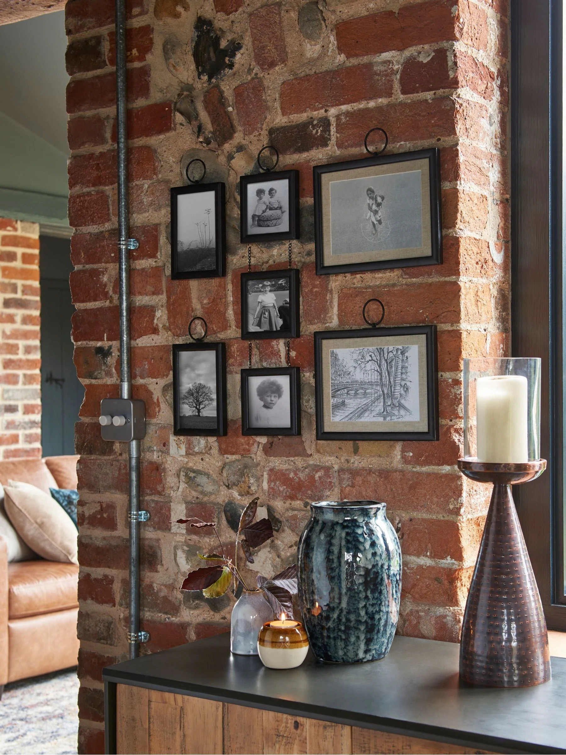 Set van 5 Salvage fotolijsten voor aan de wand