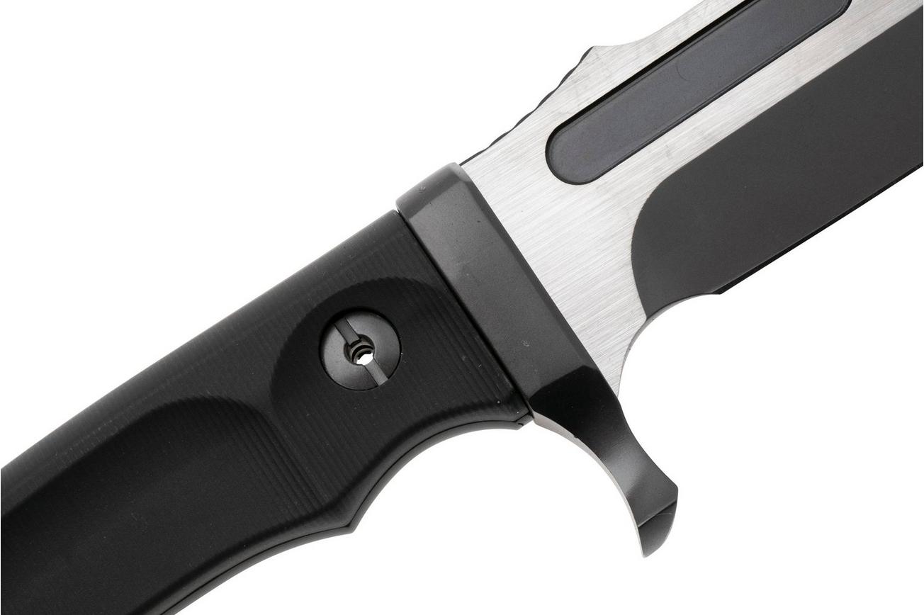 Rambo Last Blood 9416 Bowie Two Tone 3Cr13, Black Polymer Handle, vaststaand mes, Dietmar Pohl design