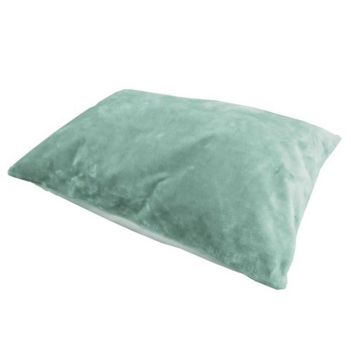Cama de almofada em forma de cachorro verde