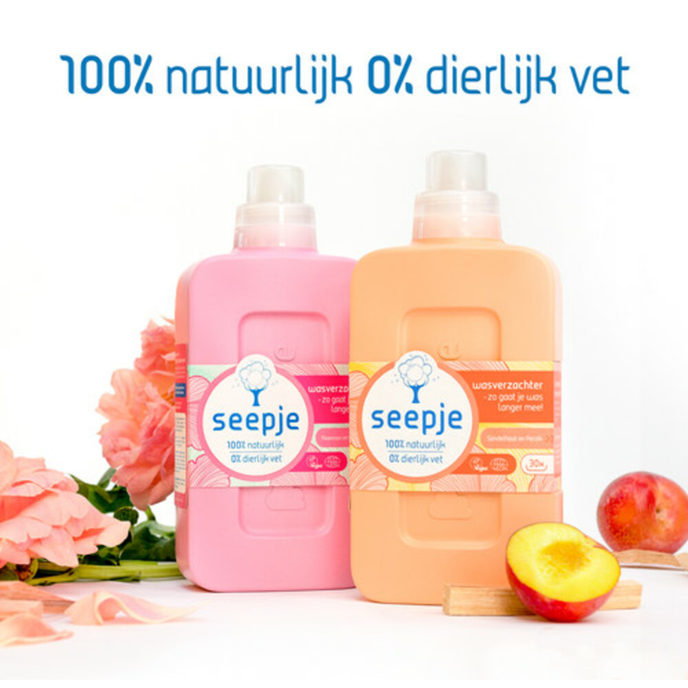 Seepje Wasverzachter Pioenroos en Cederhout 30 Wasbeurten750 ml