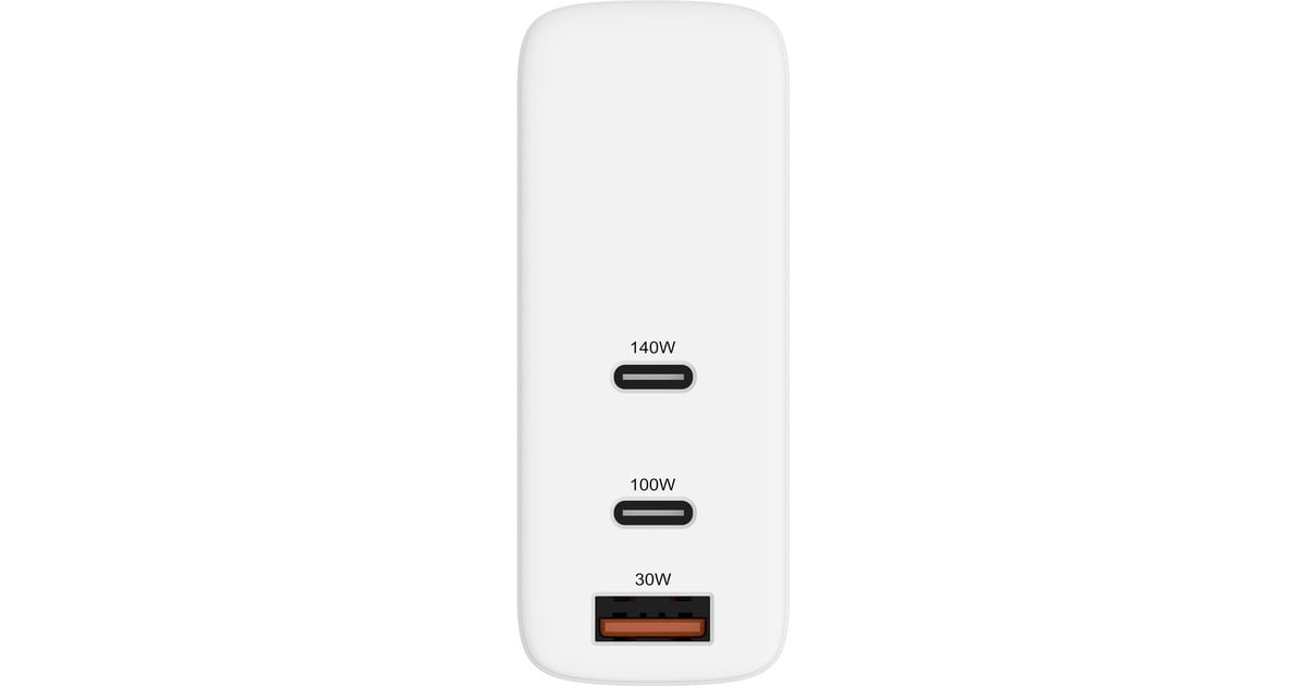 HyperHyperJuice 140W PD 3.1 USB-C Charger  (Wit)