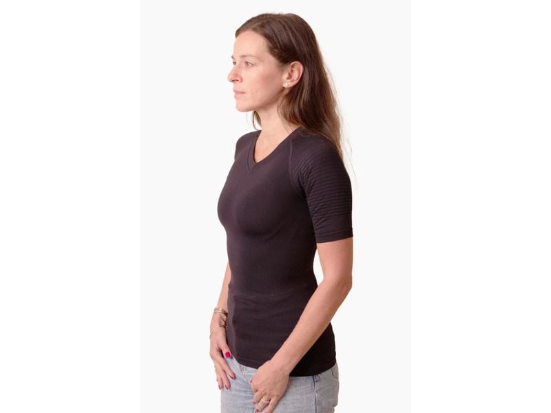 Anodyne Körperhaltung Shirt Damen, schwarz Grösse XS/S Haltungskorrigierendes Shirt für Damen