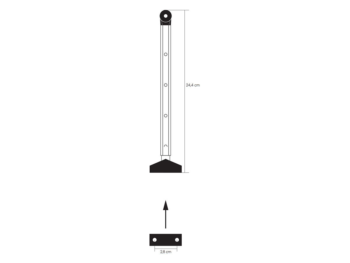 Obelink klik-klak raamuitzetter - 24,4 cm